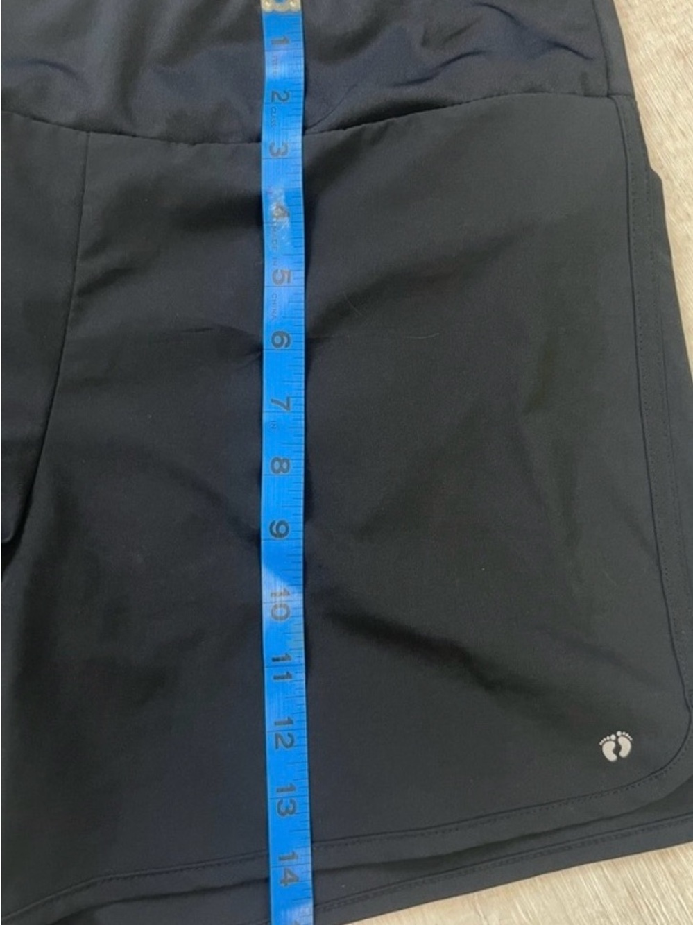 Hang Ten Women's Black Athletic Shorts with Zip Pocket - Picture 8 of 10
